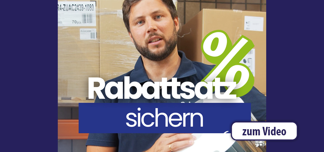 Rohrrino: Rabattsatz sichern!