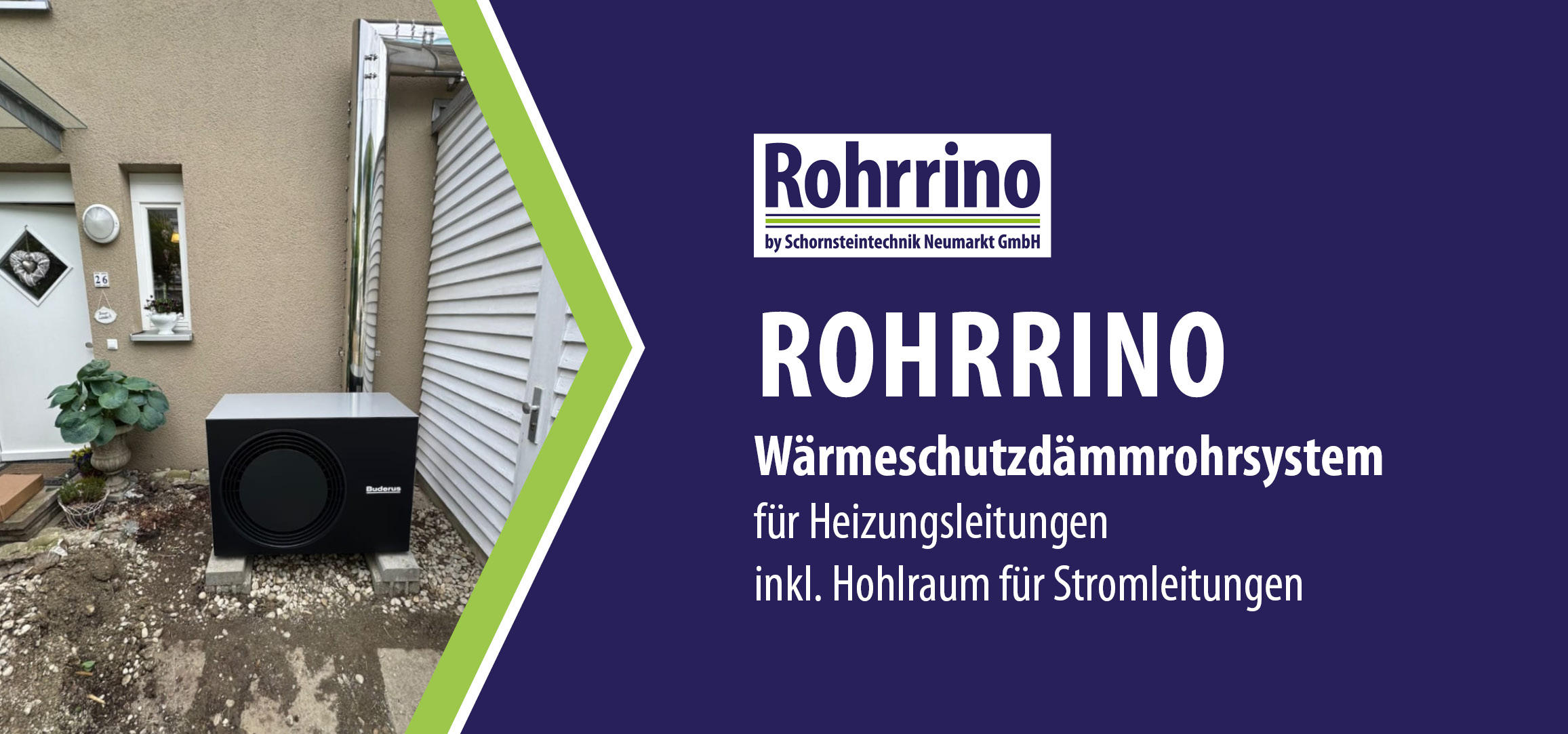 Wärmeschutzdämmrohrsystem Rohrrino