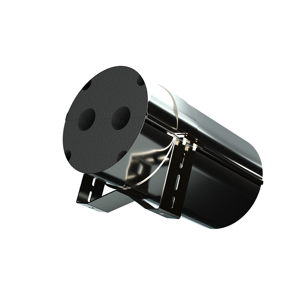 Schutzrohr 500 mm mit Wandhalter und Lastaufnahme der Innenrohre / doppelt - klappbar